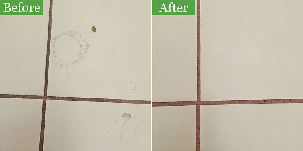 Tile and Grout (We used a toothbrush to apply cleaner to the grout lines) (PIN)