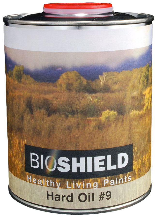 What is the bioshield hard oil sample size in ounces and its coverage?