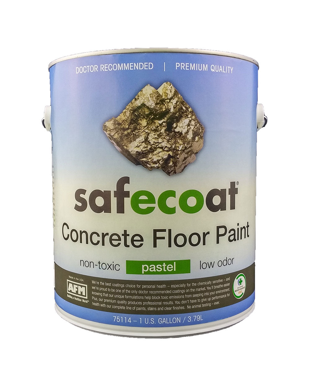 What paint is best for a concrete floor that is already painted? We just moved and our new house has part of the basement that is unfinished, but the concrete has already been painted over with a grey glossy paint.