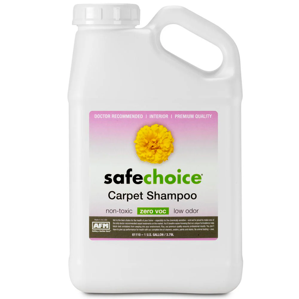 what are the ingredients in safe choice carpet shampoo? is it ok to just apply carpet lockout on a new carpet and leave out the seal?