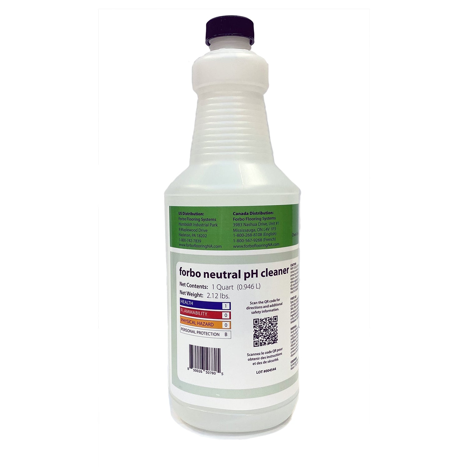 What are the ingredients in the Marmoleum cleaner?