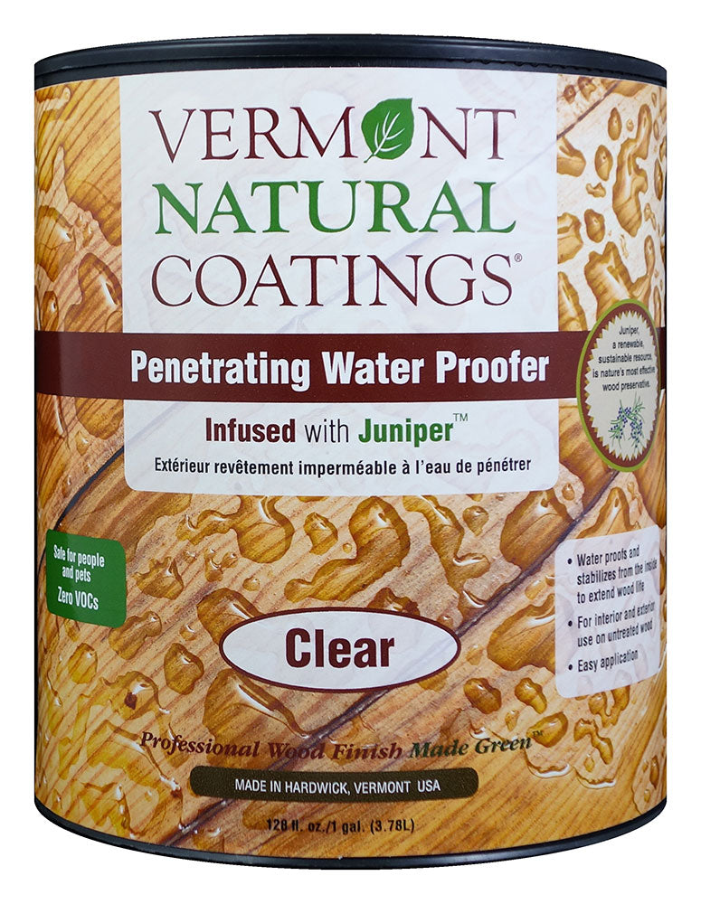Can I safely use to waterproof cedar planks in a bathroom without darkening the wood ?