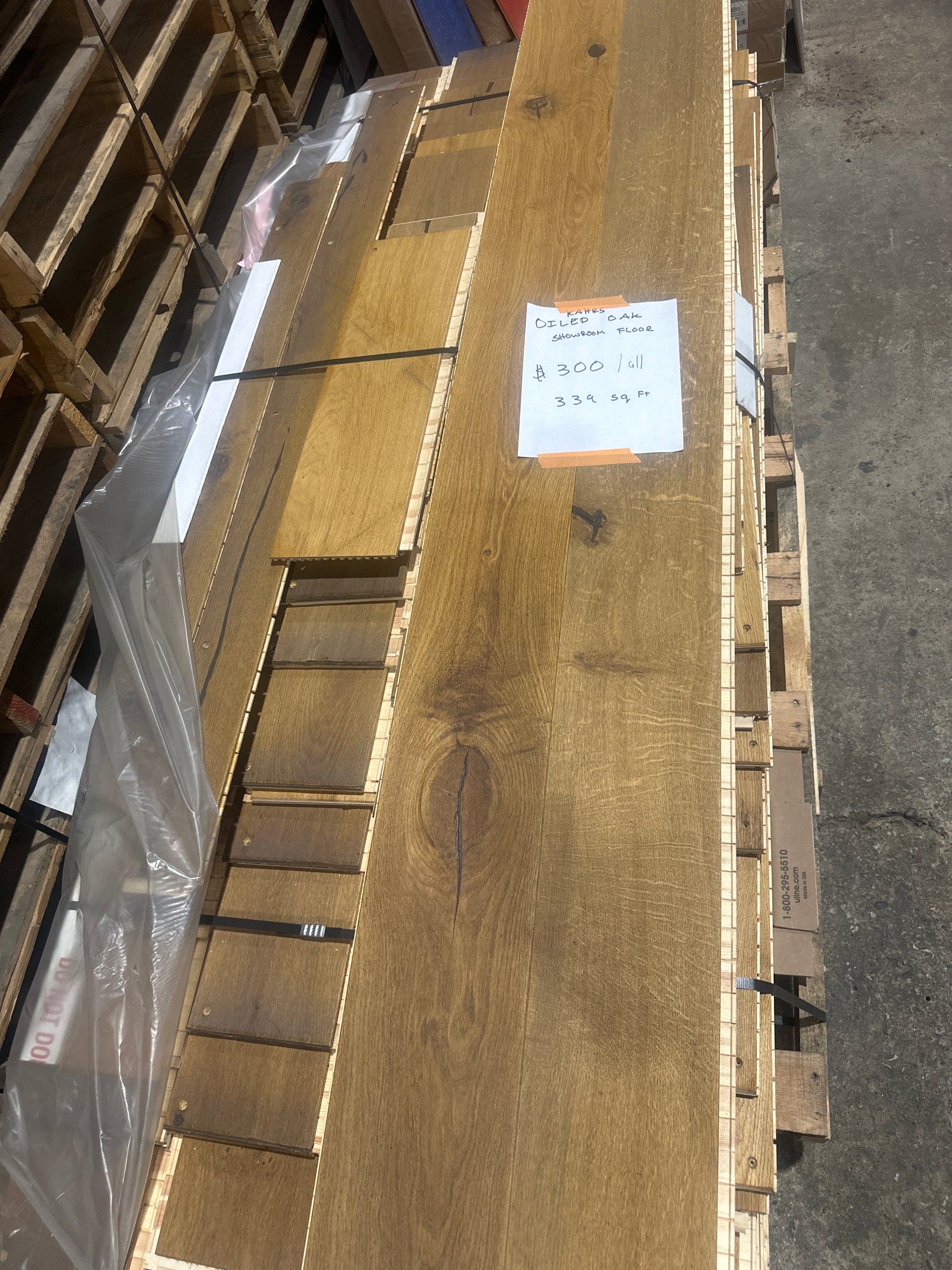 Kahrs Oiled Oak Showroom Floor - (Lot W) - WAREHOUSE SALE 2025