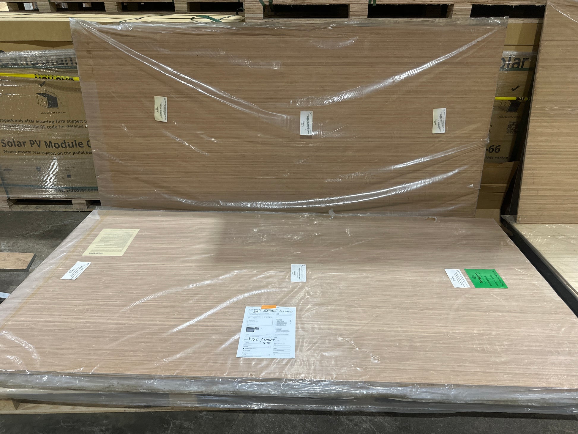 SOLD OUT - Bamboo Plywood Sheets 3/4"- WAREHOUSE SALE 2025