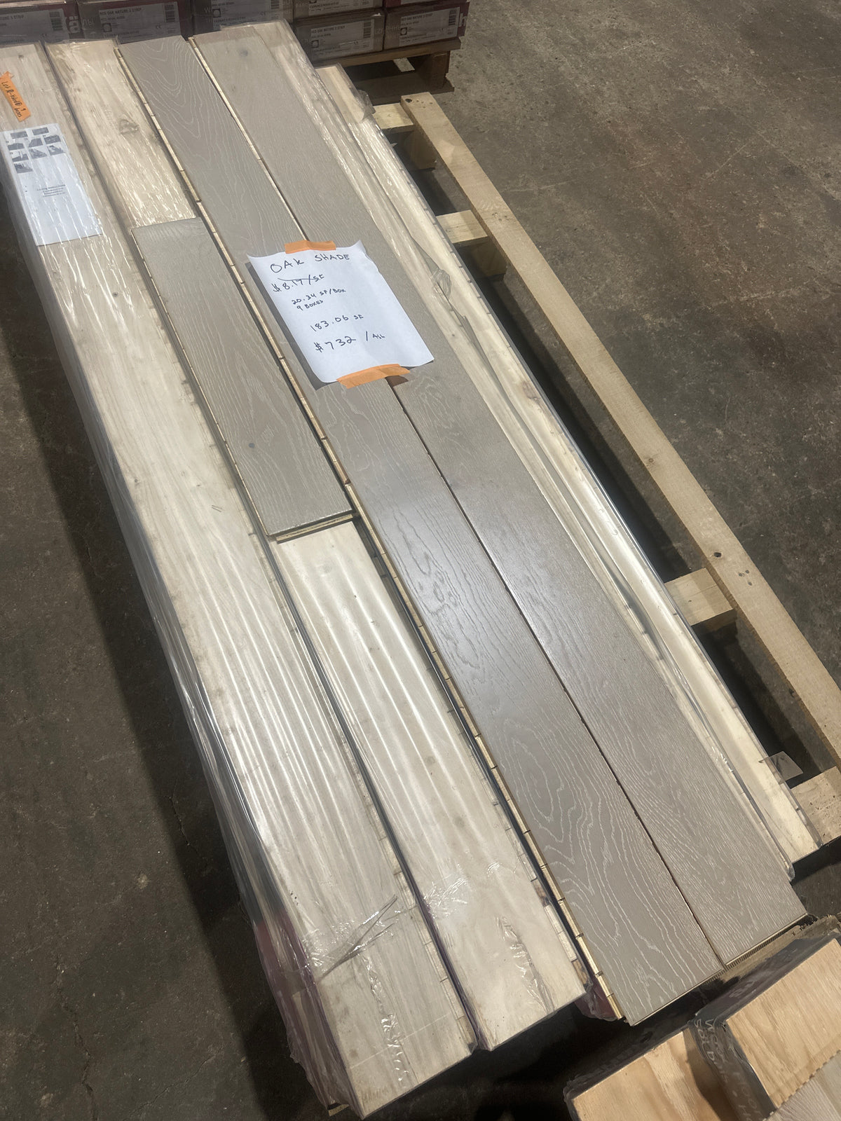 LOT #1011 - Sold as lot - Kahrs Hardwood Flooring - Oak Shade OUTLET SALE 2025-12-31