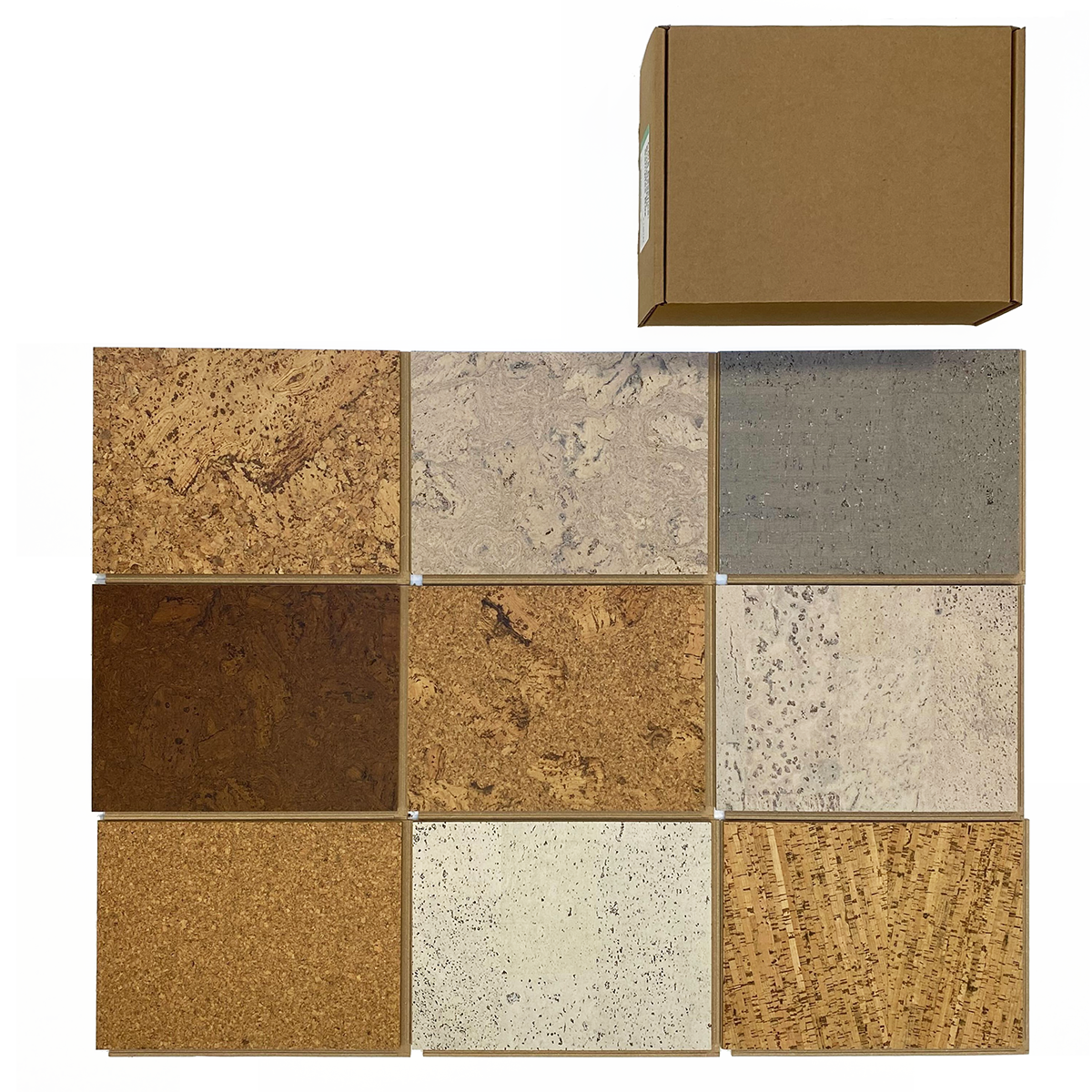 Cork Essence Flooring Sustainable Sample Box Rental Kit