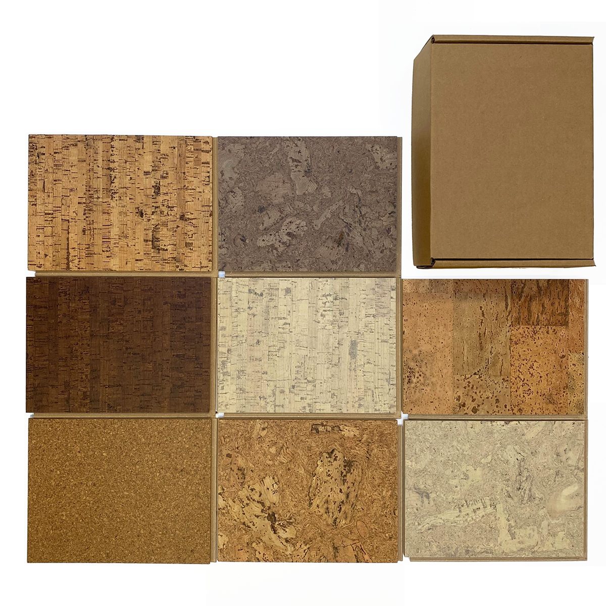 Cork GO Flooring Sustainable Sample Box Rental Kit