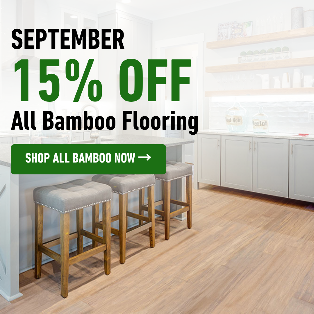 September Sale 2026 15% Off Bamboo Flooring