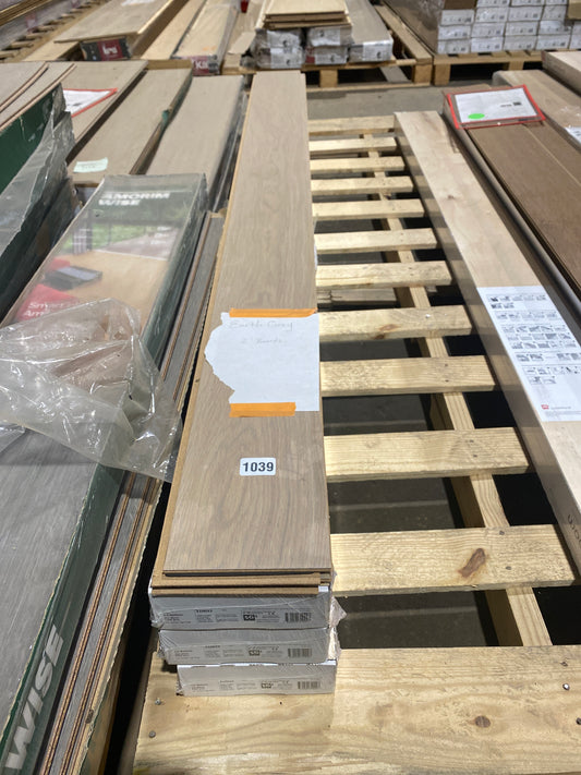 LOT #1039 - GBS Waterproof Hardwood Click Flooring - Earth Grey - OUTLET SALE 2025-12-31