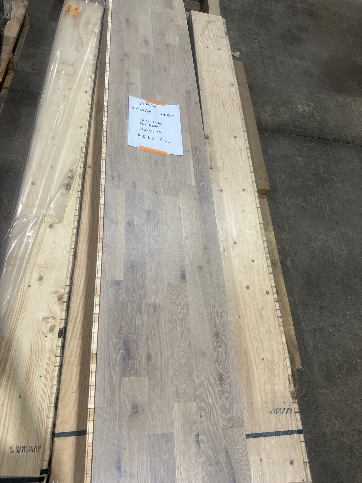 LOT #1007 - Sold as lot - Kahrs Hardwood Flooring - Oak Dew - OUTLET SALE 2025-12-31