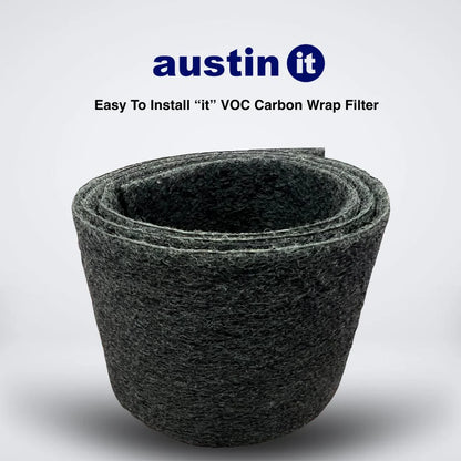 It, Large Particle Pre-Filter (VOC Carbon Wrap), Black