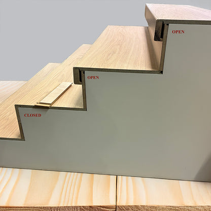 Open and Closed Stair Nosing Molding Comparison (PIN)