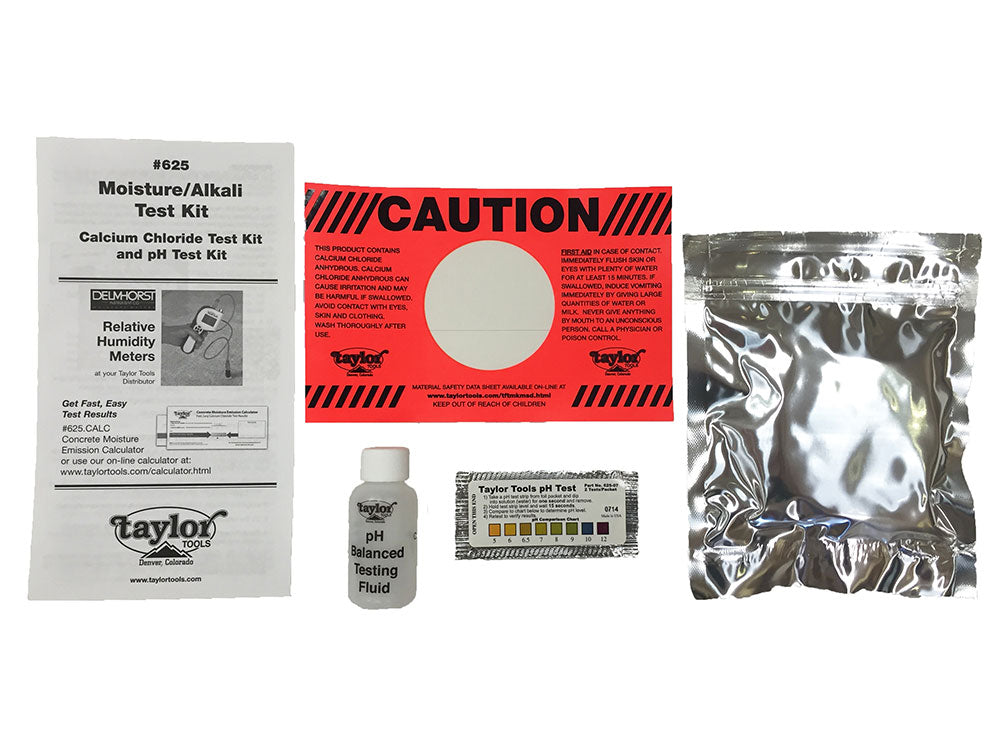 Taylor Tools Calcium Chloride Moisture Test Kit (PIN)