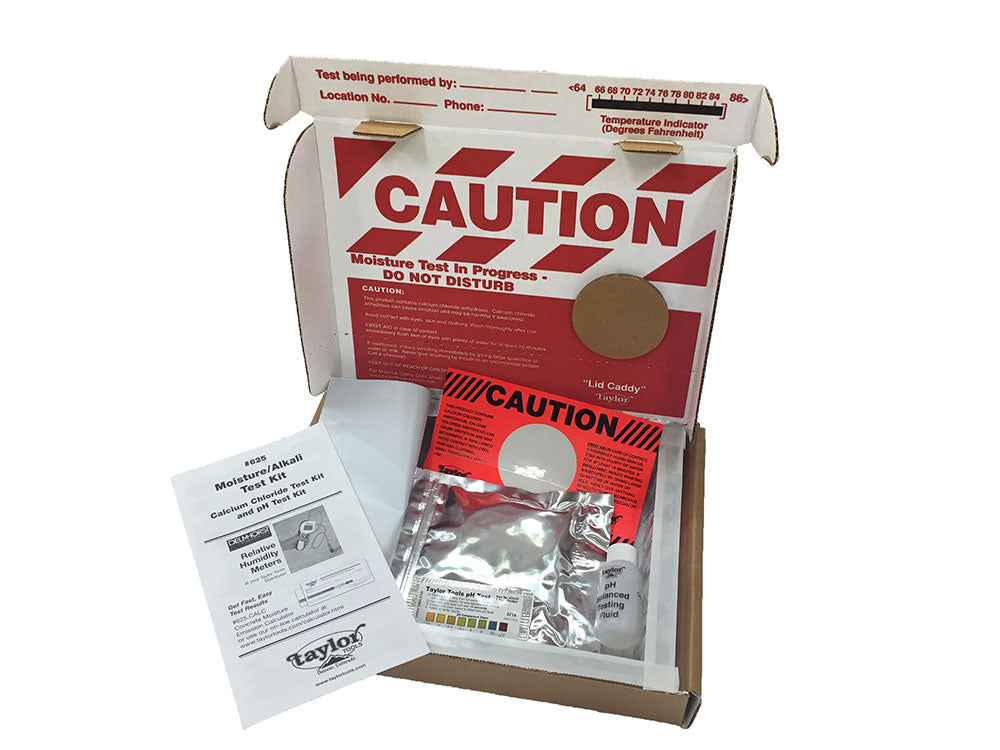 Taylor Tools Calcium Chloride Moisture Test Kit (PIN)