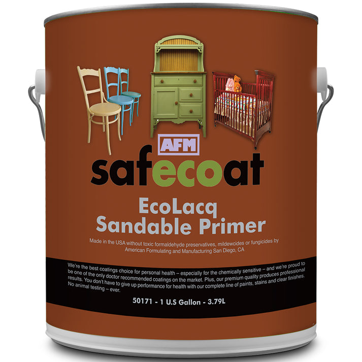AFM SafeCoat, Ecolacq Sandable Primer - Non-Toxic, Ultra Low VOC ...
